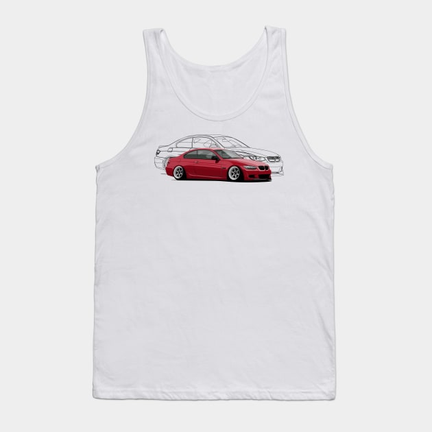 Stanced Red Tank Top by icemanmsc